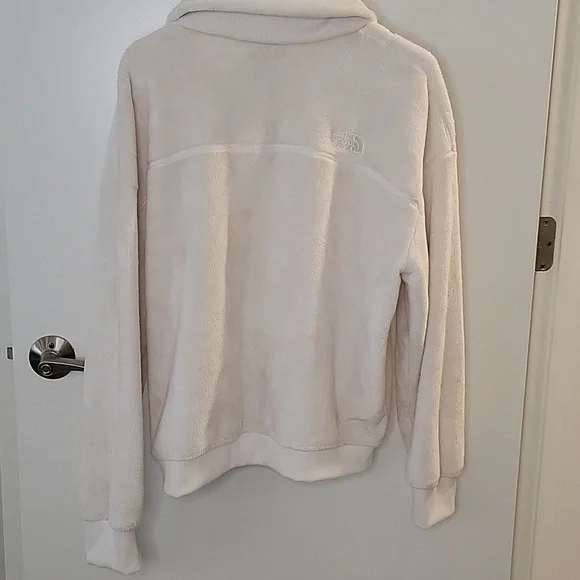 Women's North Face Cream Fleece Jacket - Picture 4 of 5